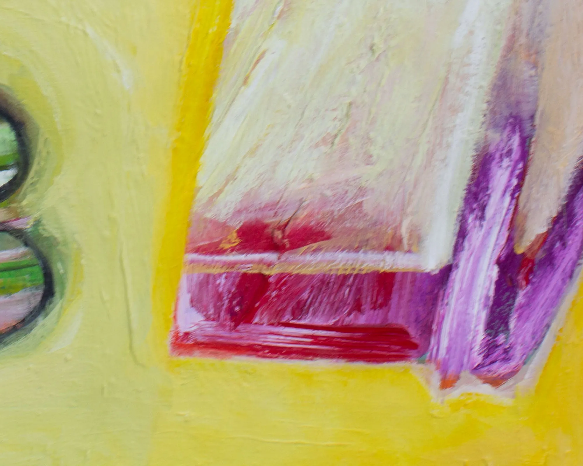 James L. Bruch Abstract Oil on Canvas Painting
