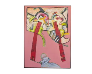 James L. Bruch Abstract Oil on Canvas Painting