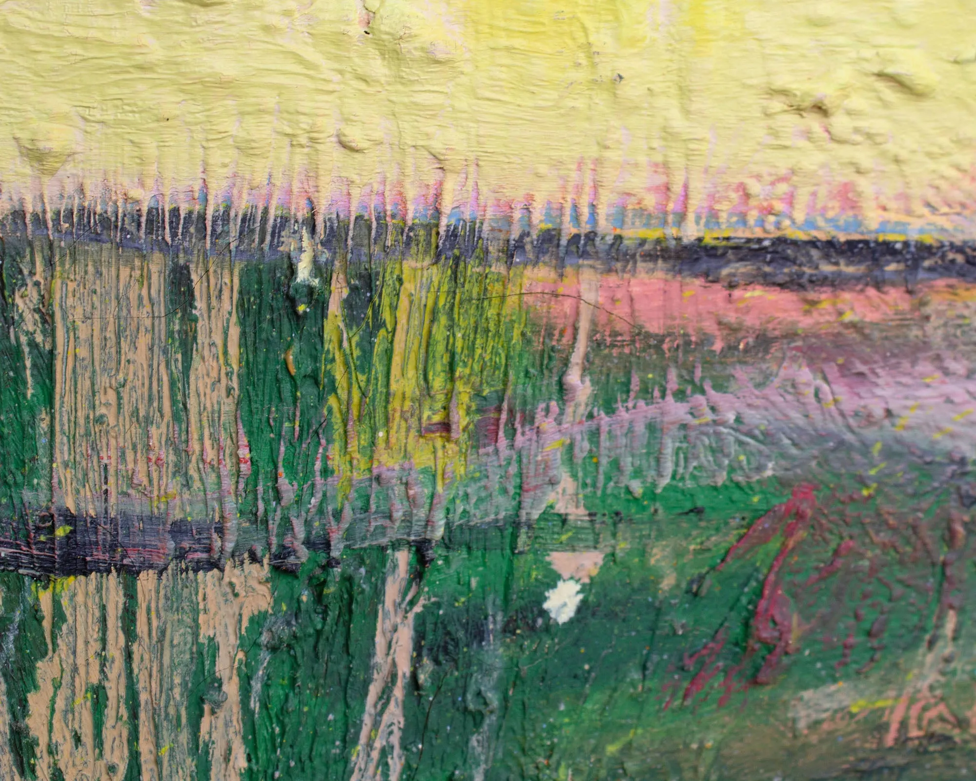 James L. Bruch Abstract Oil on Canvas Painting