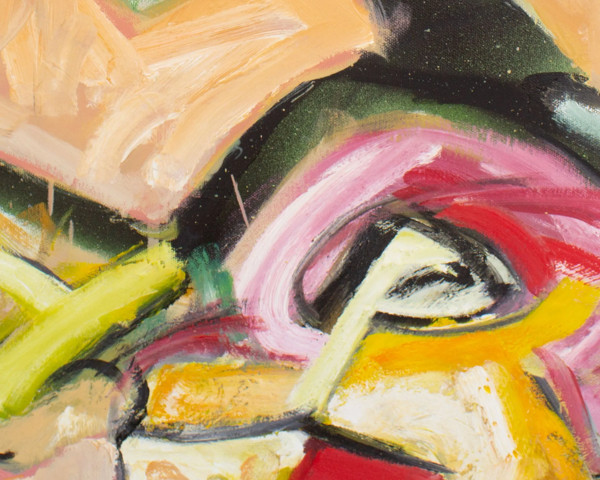 James L. Bruch Abstract Oil on Canvas Painting