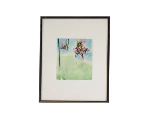 James L. Bruch Signed 1968 Abstract Mixed Media Drawing