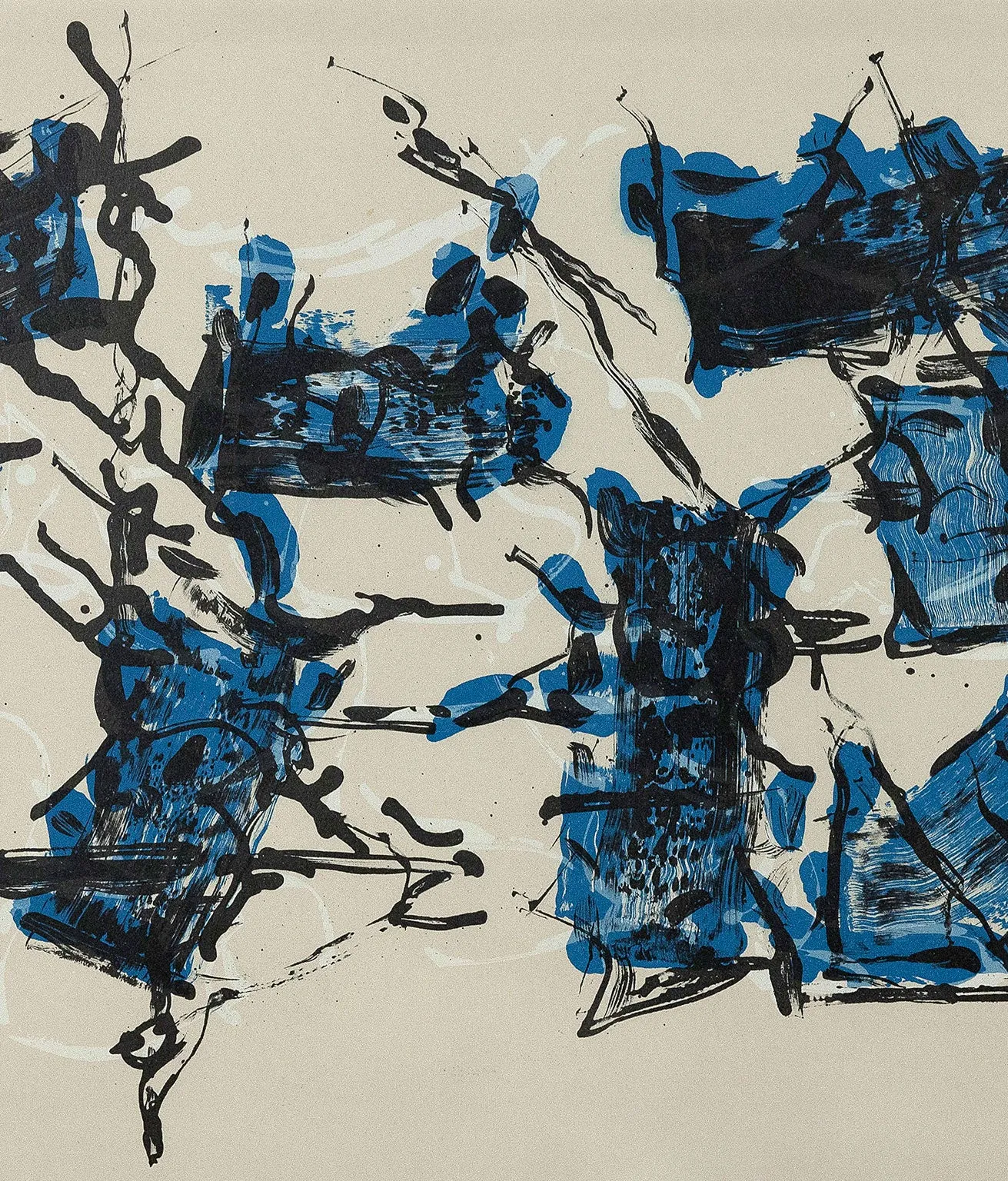 JEAN-PAUL RIOPELLE "ALBUM 67" LITHO, 1967