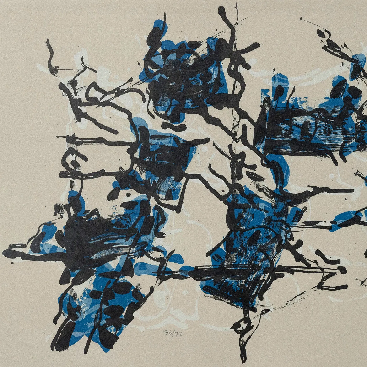 JEAN-PAUL RIOPELLE "ALBUM 67" LITHO, 1967