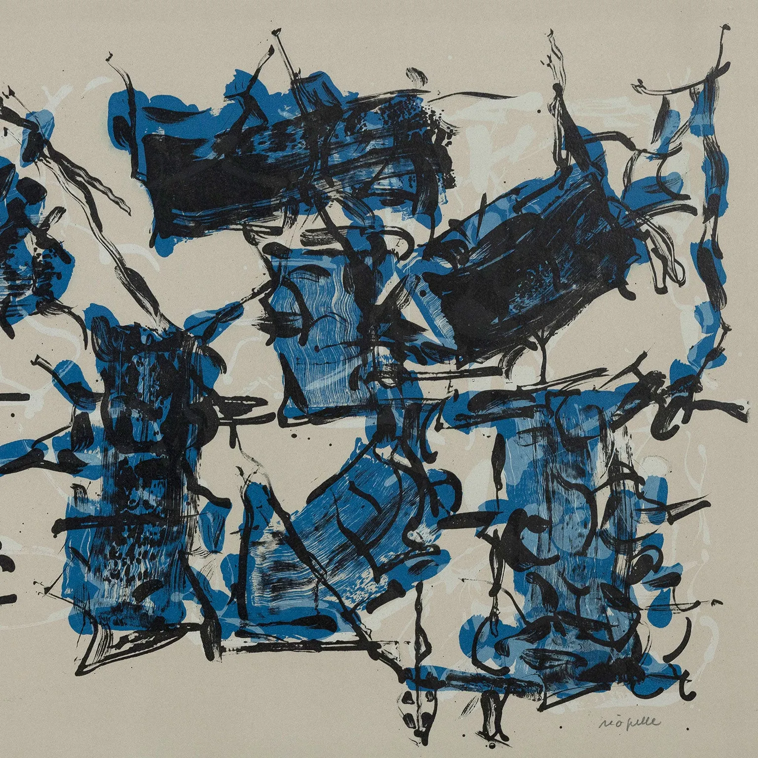 JEAN-PAUL RIOPELLE "ALBUM 67" LITHO, 1967