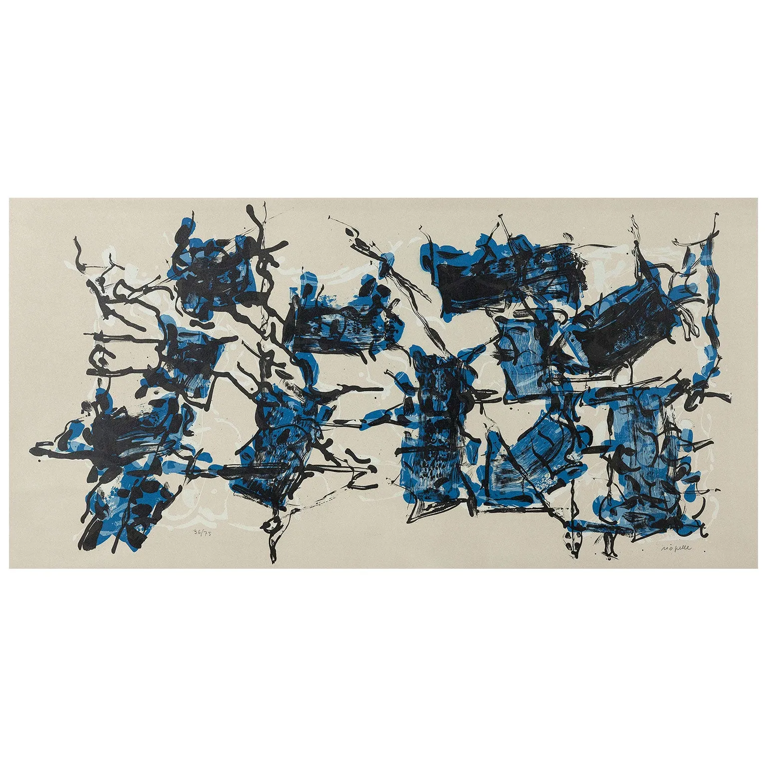 JEAN-PAUL RIOPELLE "ALBUM 67" LITHO, 1967