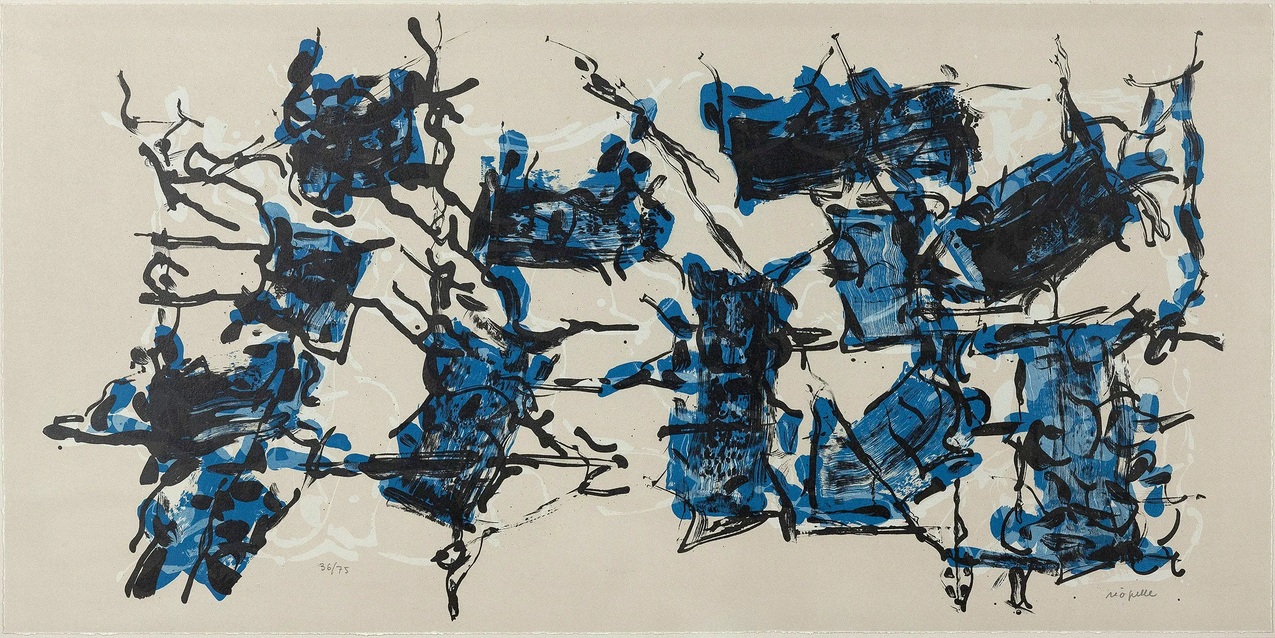 JEAN-PAUL RIOPELLE "ALBUM 67" LITHO, 1967