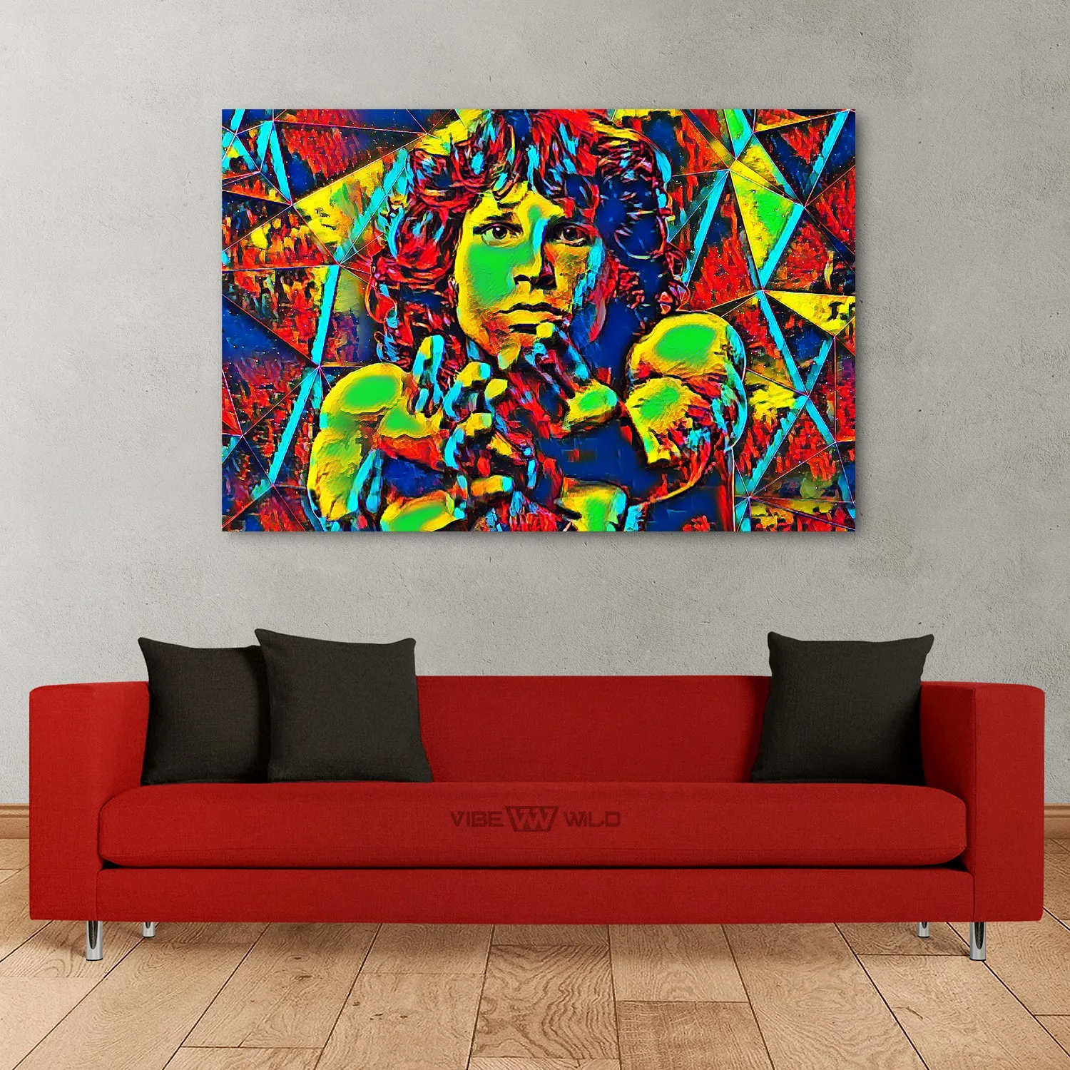 Jim Morrison Canvas Art - Abstract Colors
