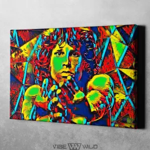 Jim Morrison Canvas Art - Abstract Colors