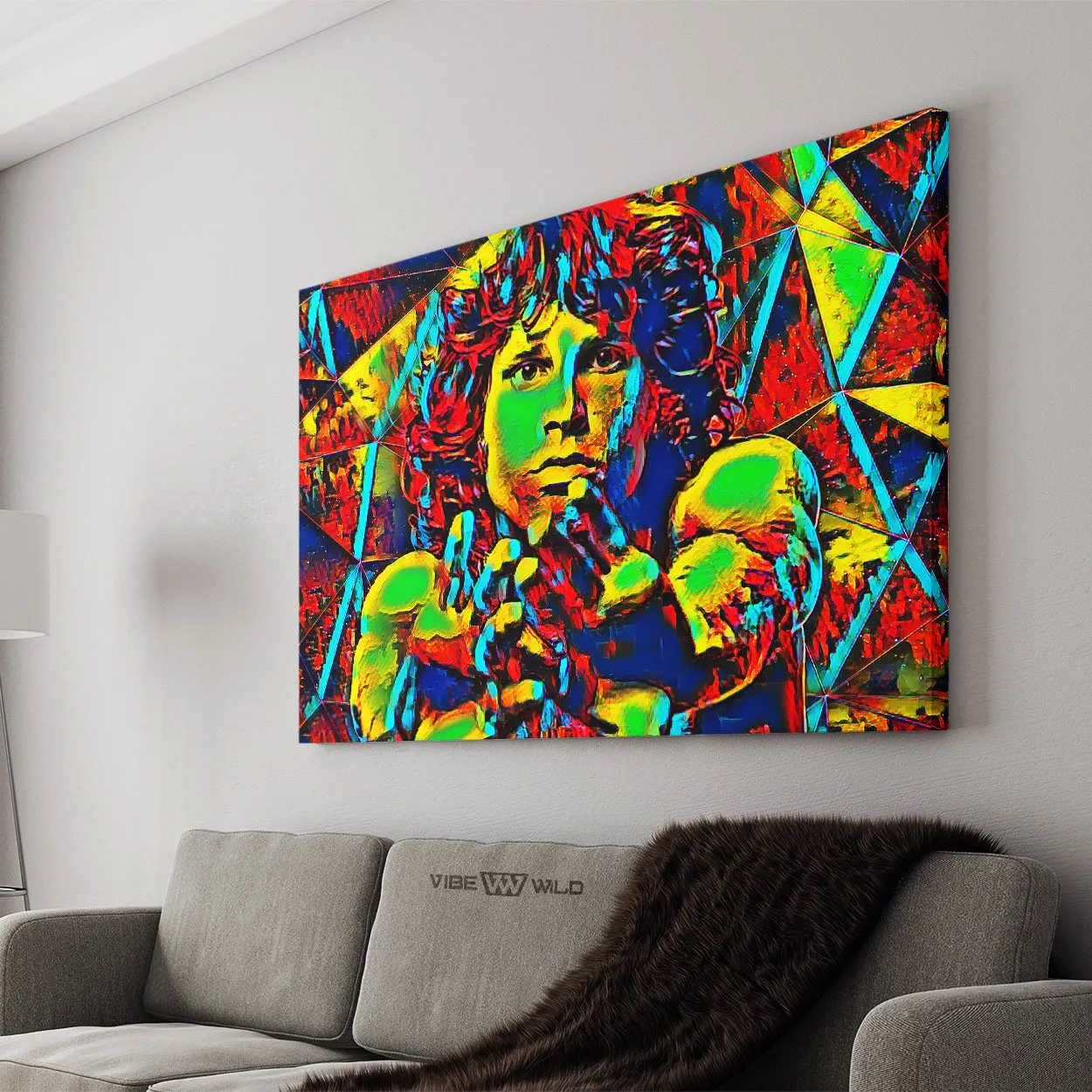 Jim Morrison Canvas Art - Abstract Colors