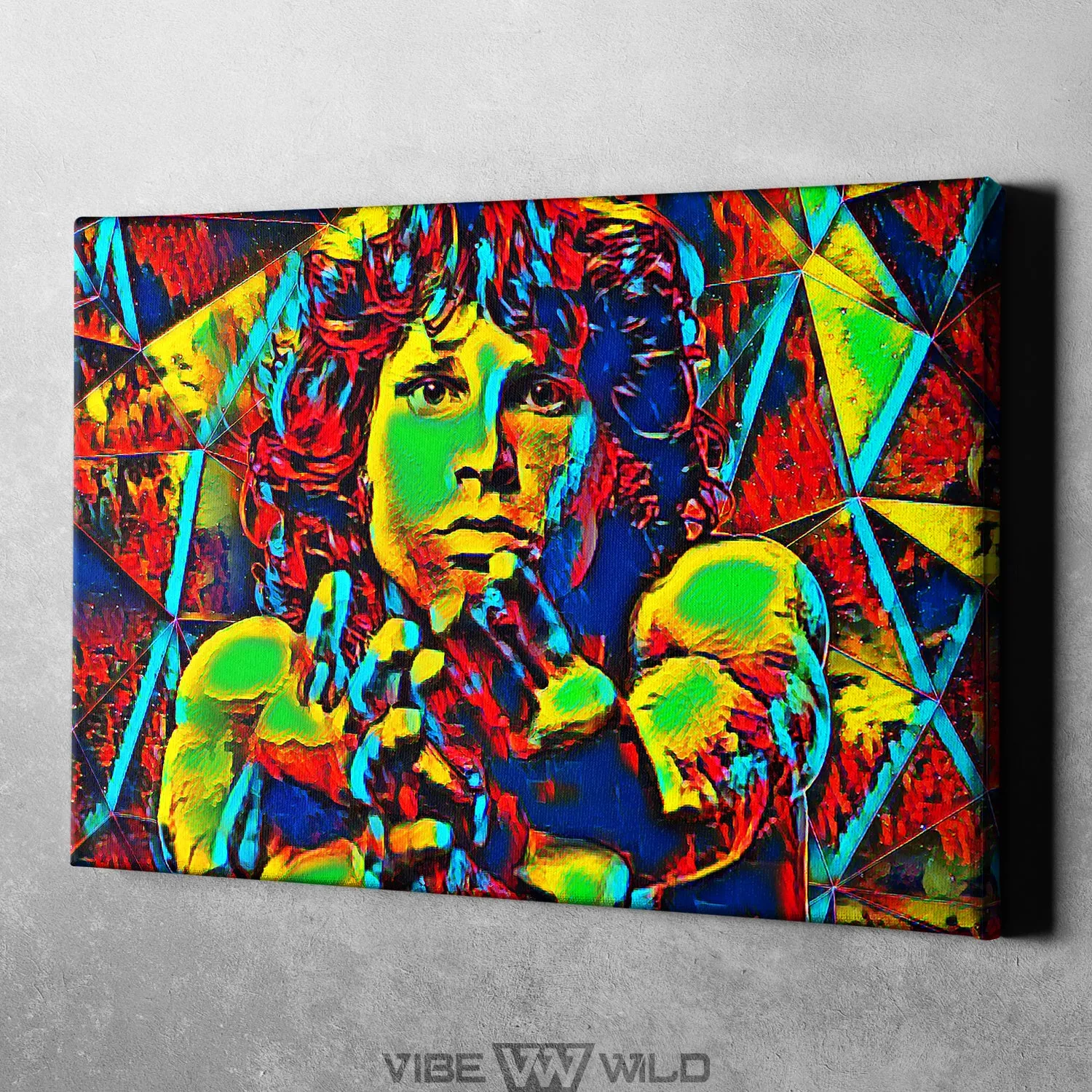 Jim Morrison Canvas Art - Abstract Colors