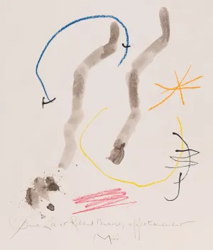 JOAN MIRO "QUELQUES FLEURS #27: PENROSE", 1964