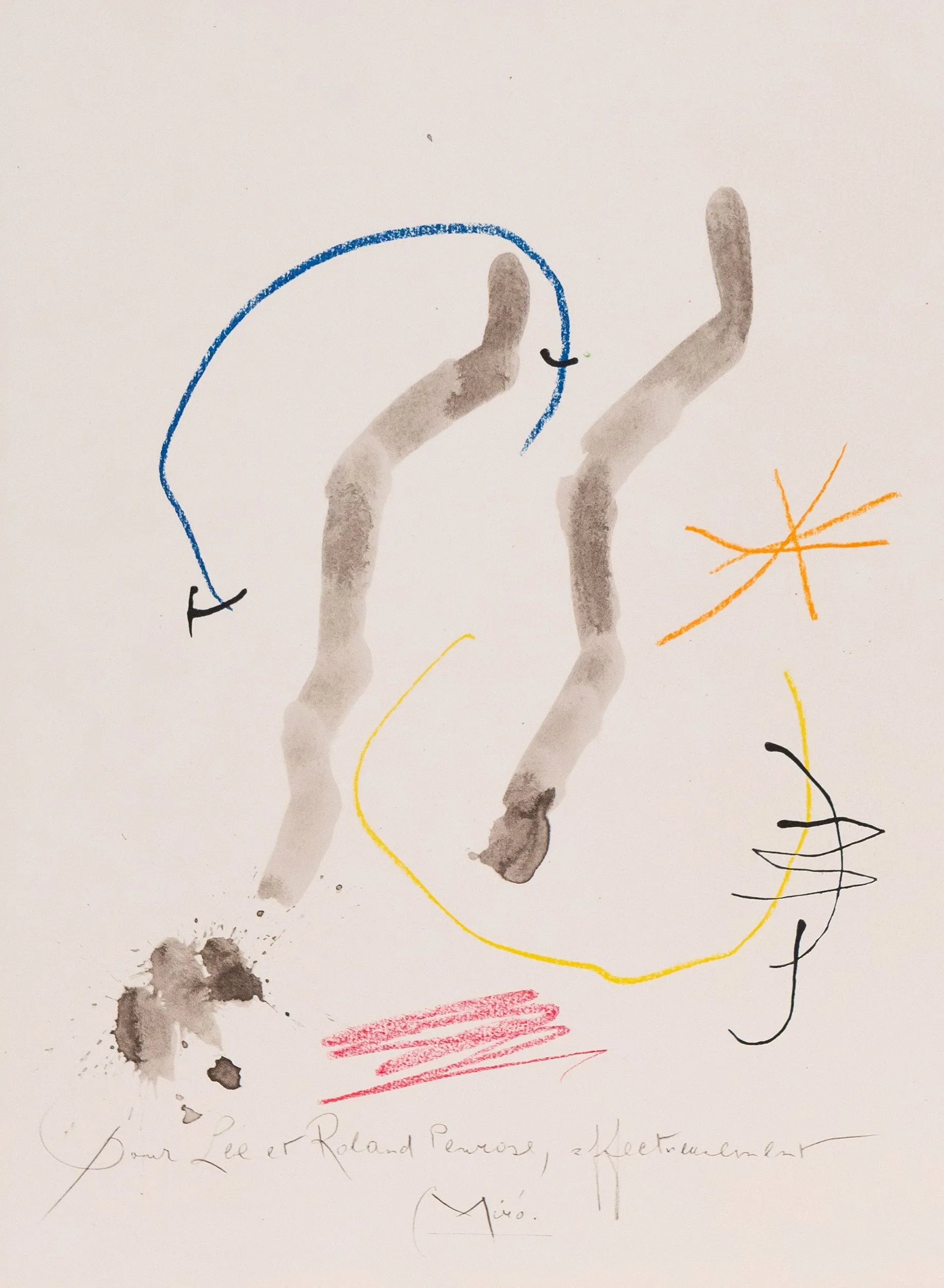JOAN MIRO "QUELQUES FLEURS #27: PENROSE", 1964
