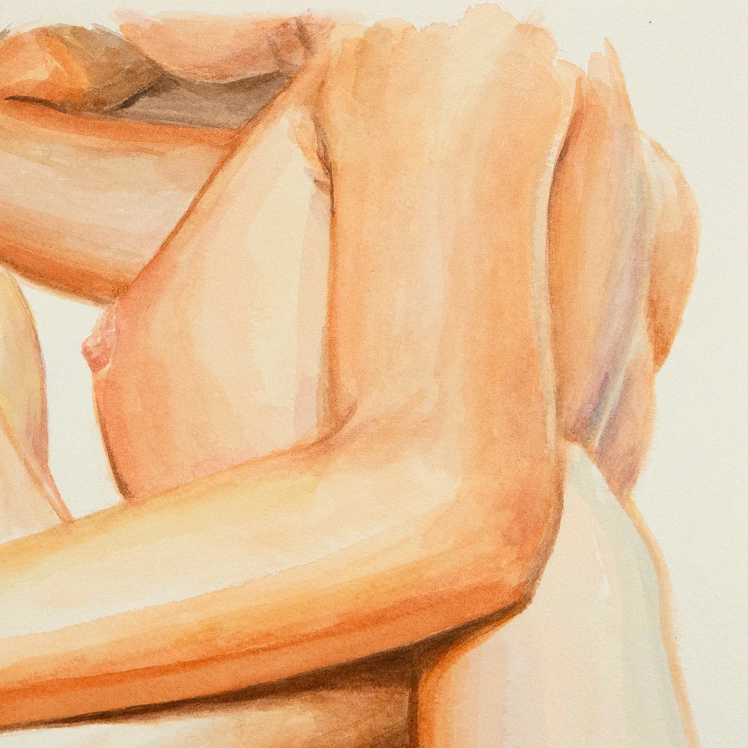 JOANNE TOD "EMBRACE" WATERCOLOR, 2020