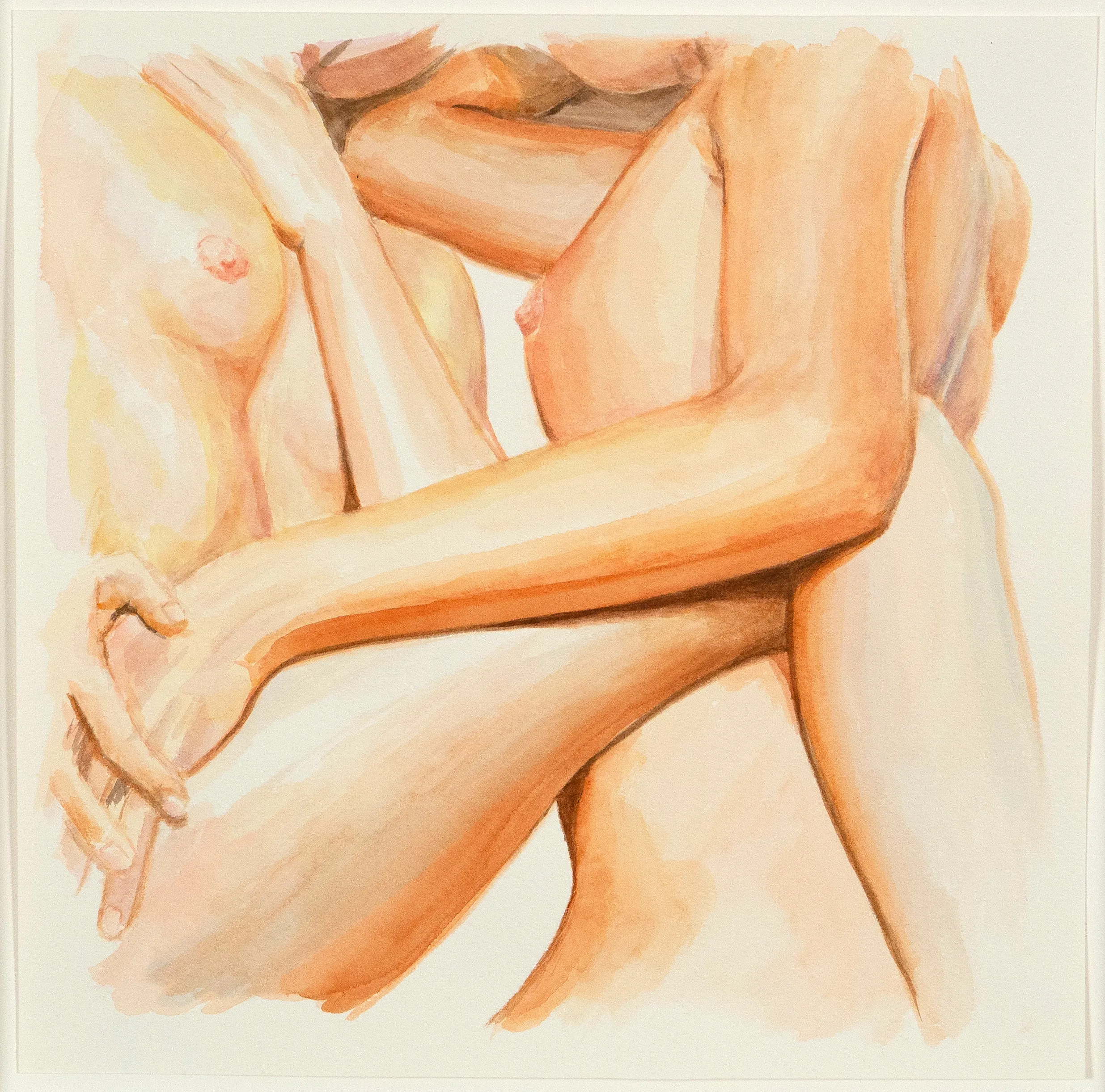 JOANNE TOD "EMBRACE" WATERCOLOR, 2020