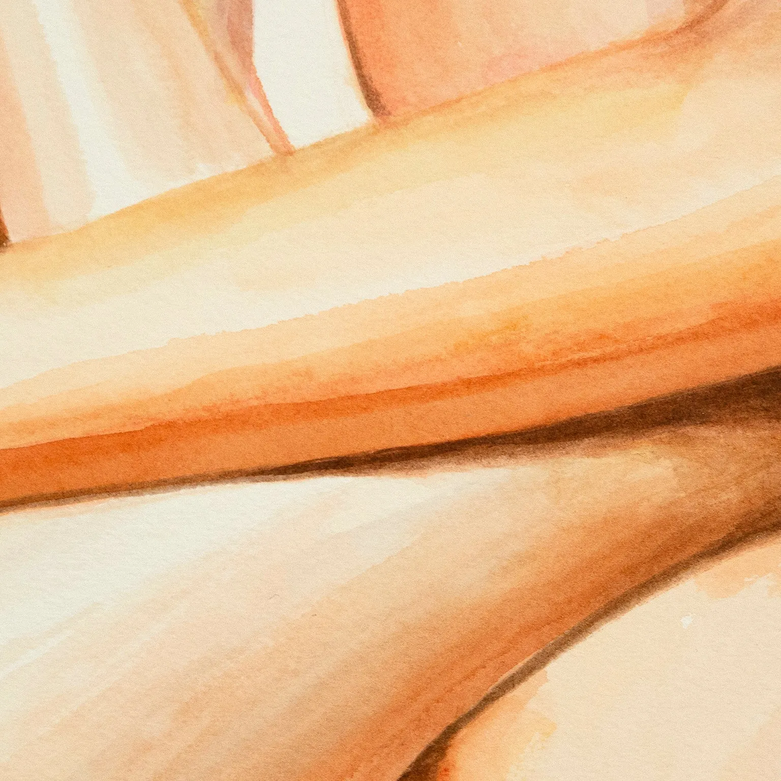 JOANNE TOD "EMBRACE" WATERCOLOR, 2020