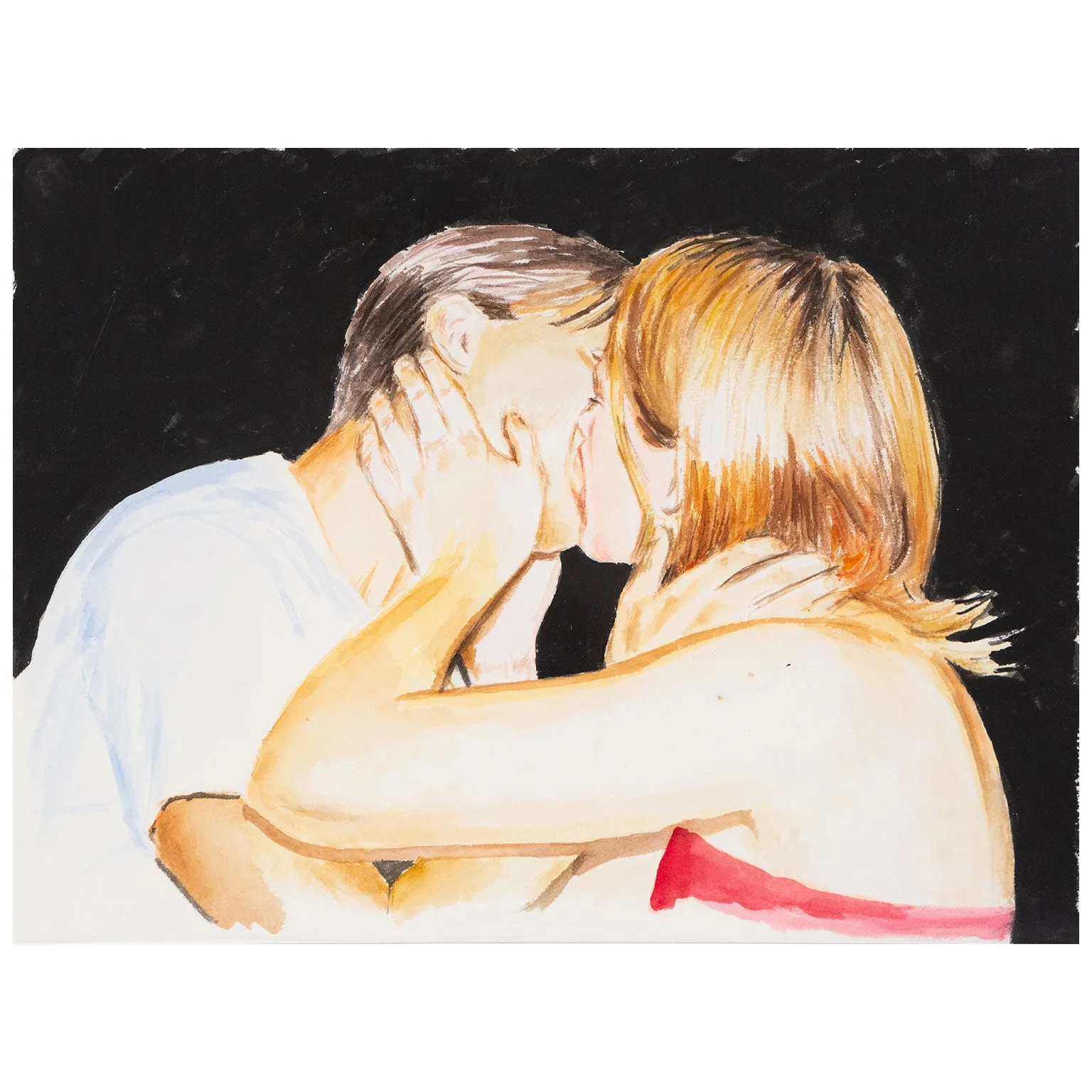 JOANNE TOD "MAKE OUT" WATERCOLOR, 2020
