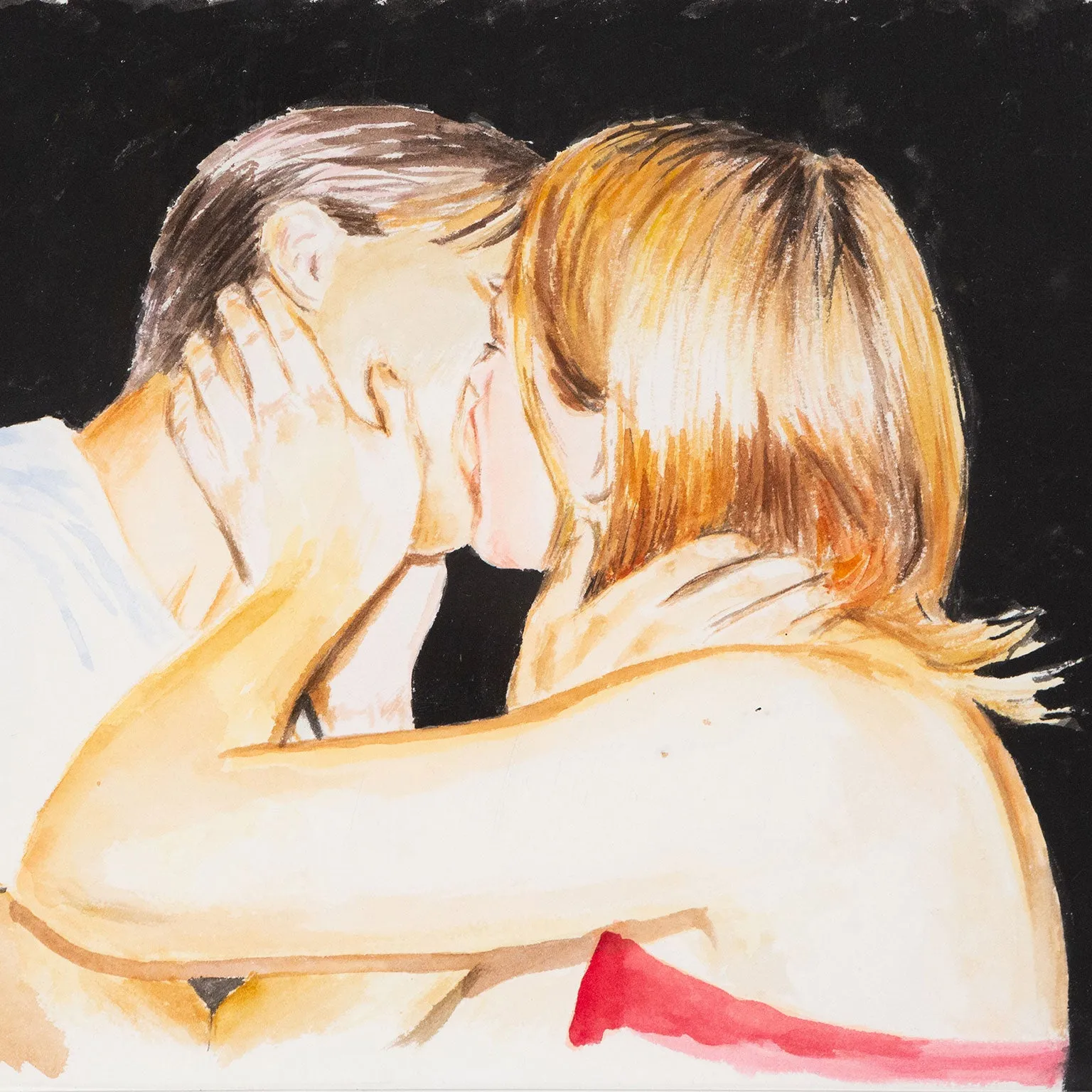 JOANNE TOD "MAKE OUT" WATERCOLOR, 2020