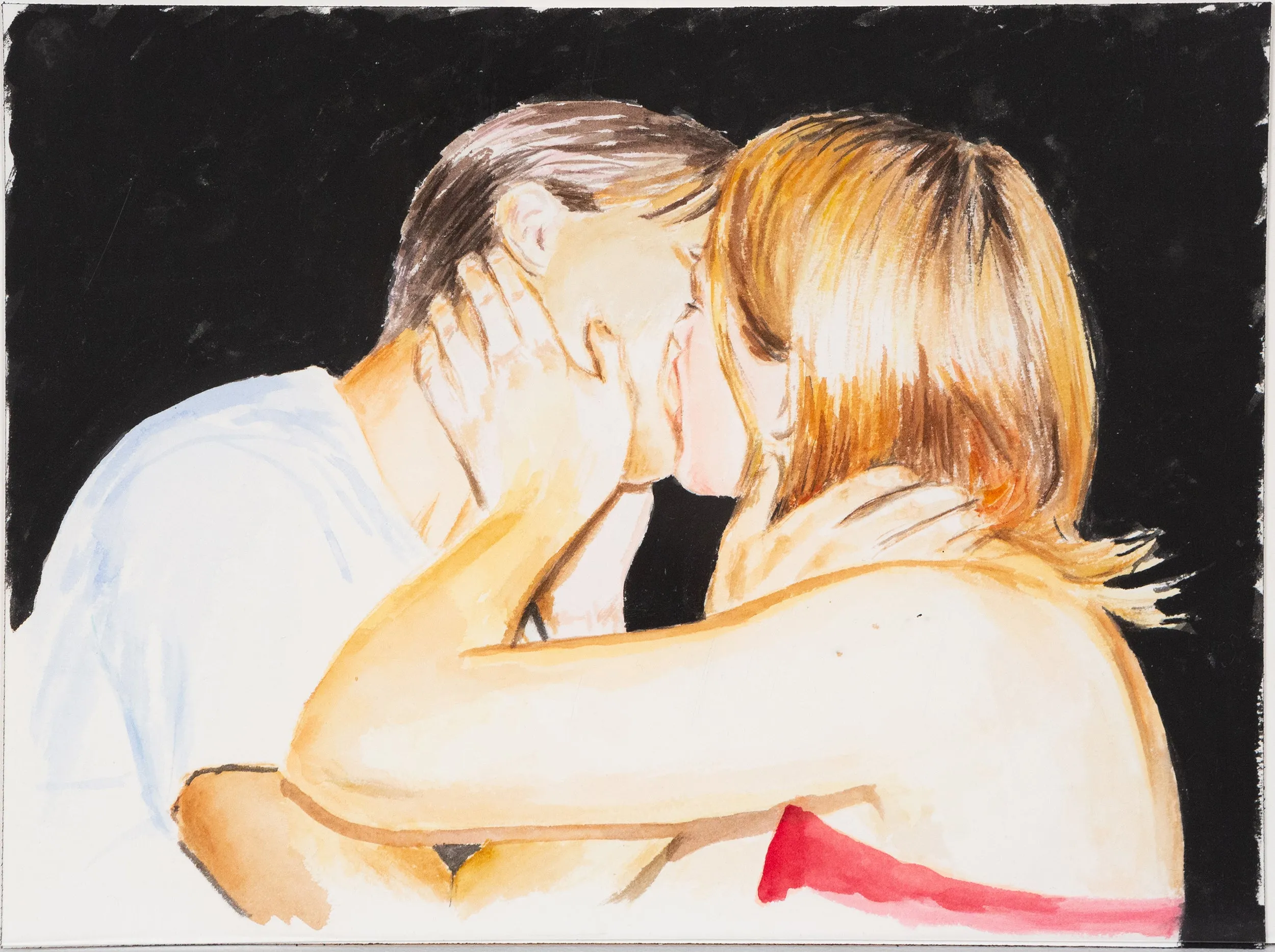 JOANNE TOD "MAKE OUT" WATERCOLOR, 2020