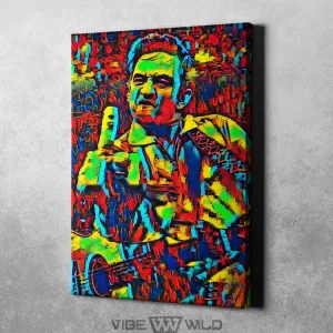 Johnny Cash Canvas Art