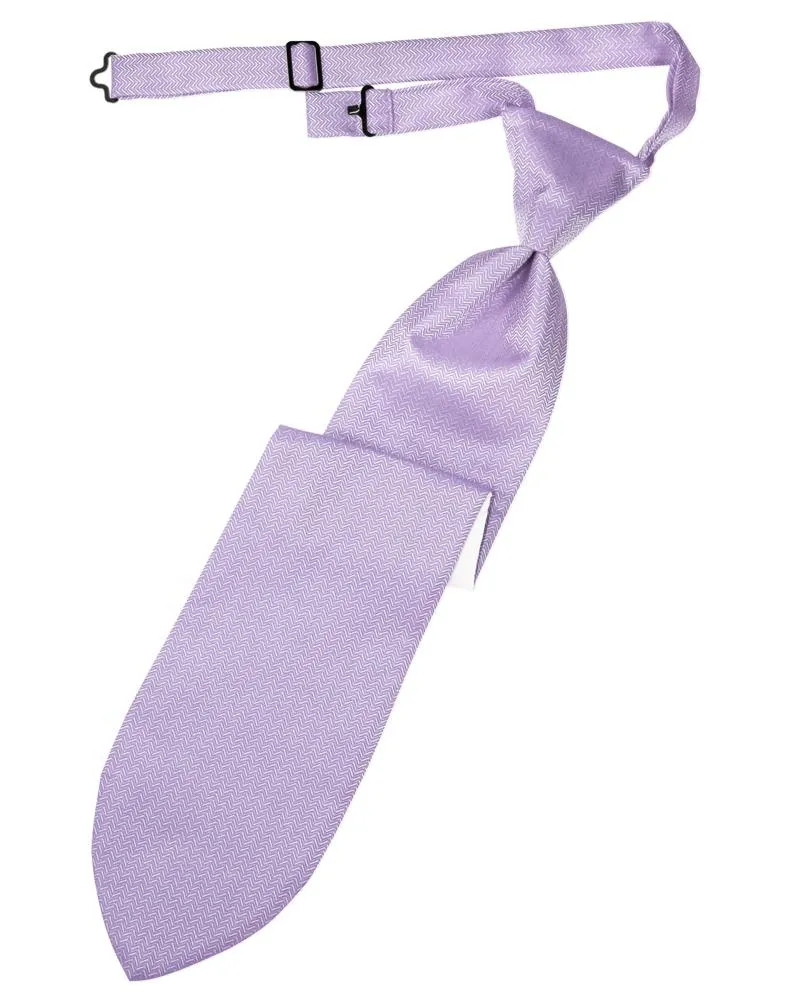 Lavender Herringbone Necktie