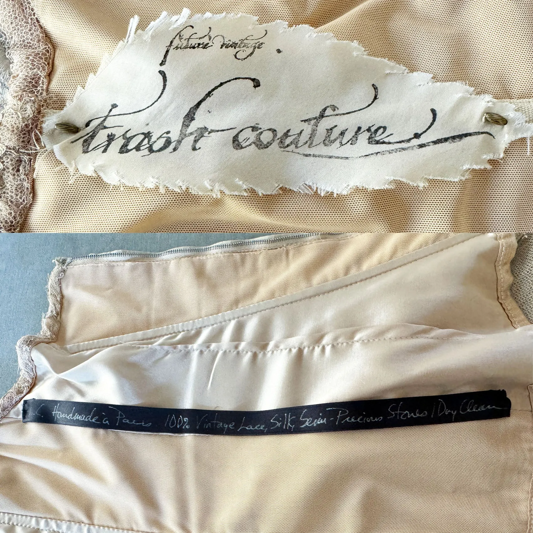 Les Habitudes Y2K Silk & Lace Corset