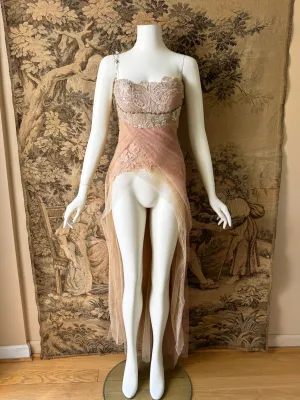 Les Habitudes Y2K Silk & Lace Corset