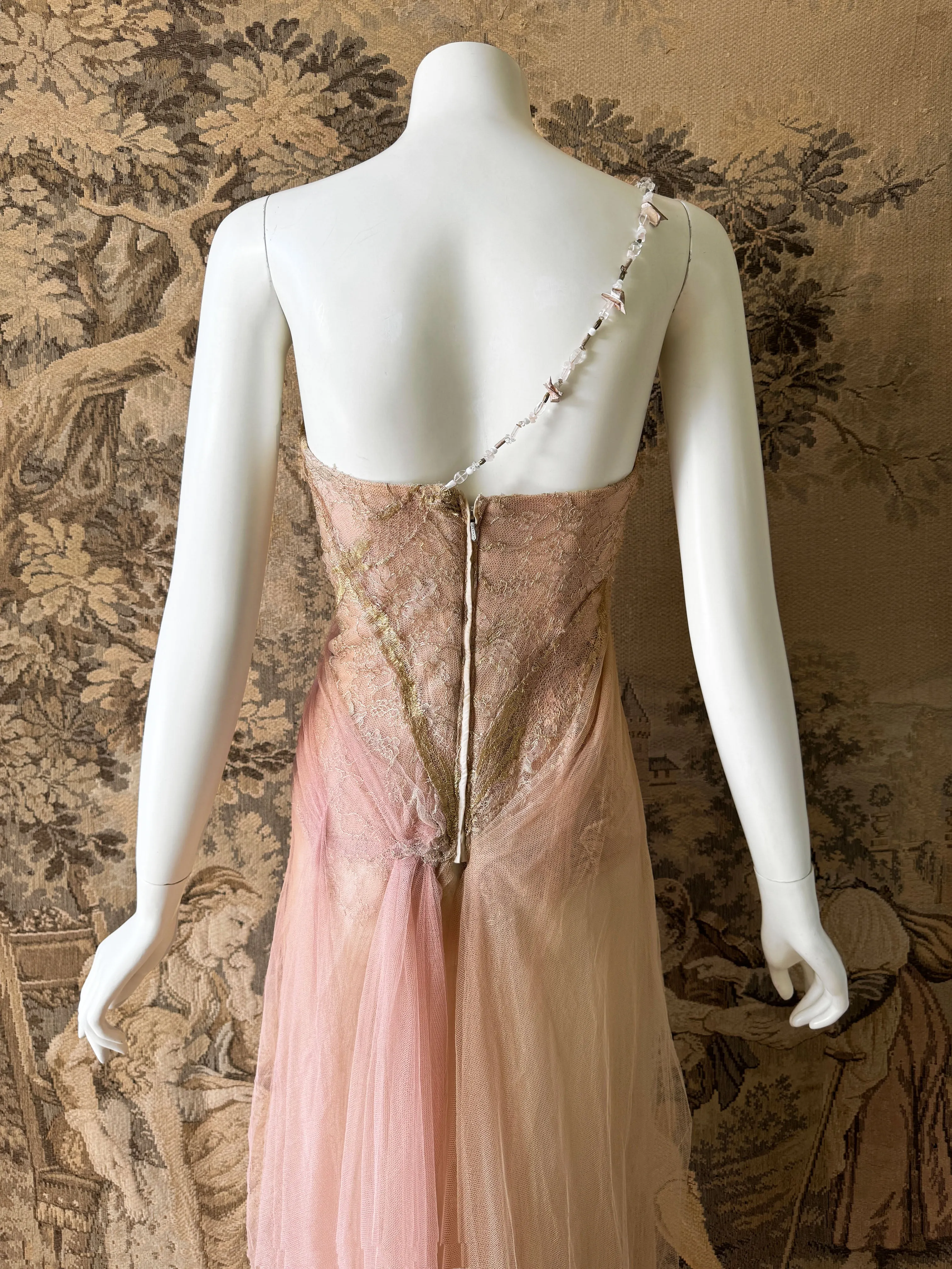 Les Habitudes Y2K Silk & Lace Corset