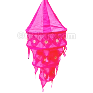 Light & Dark Pink Pipili Lampshade Applique - 3 steps