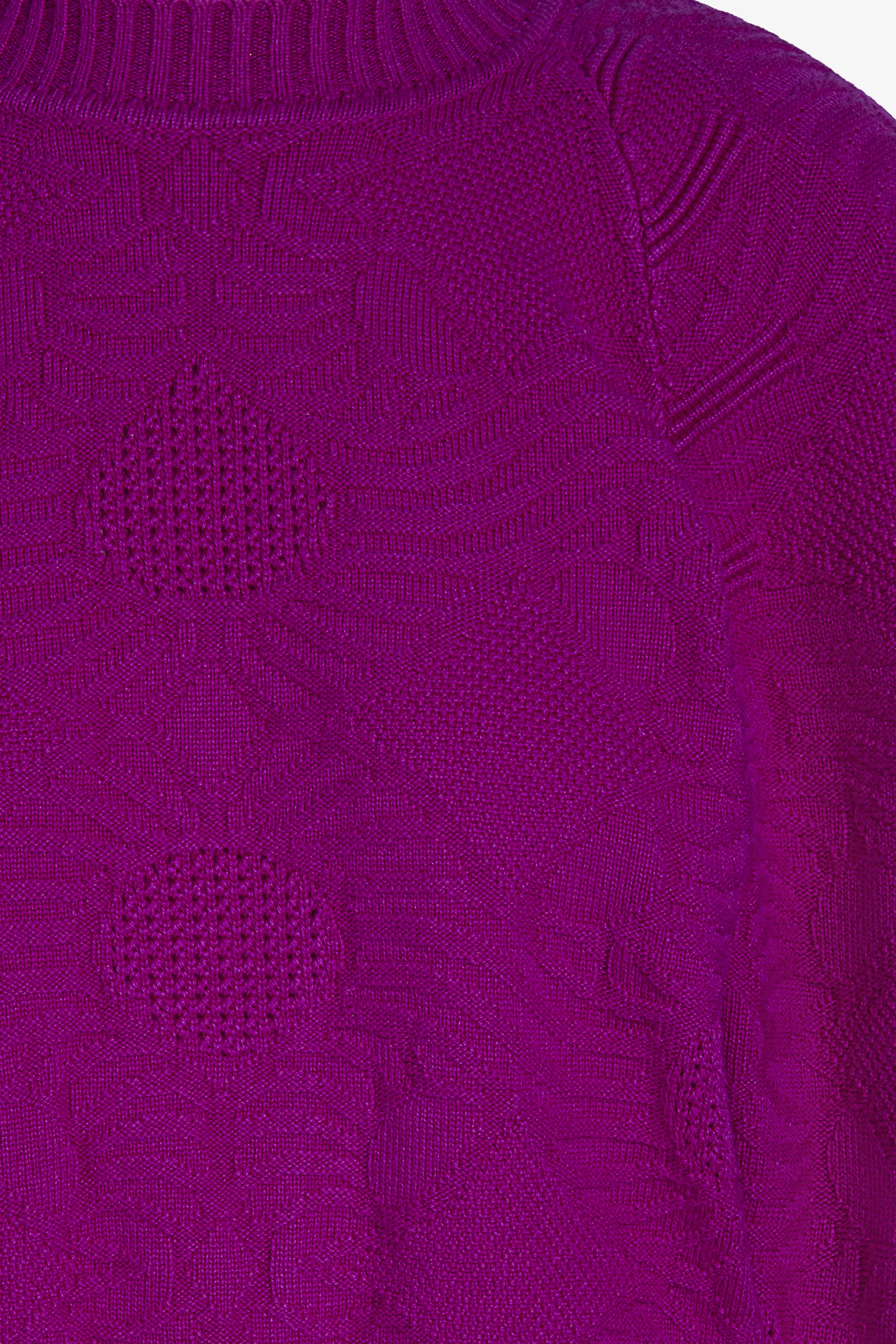 Long Sleeve Signature Pattern Knit Sweater