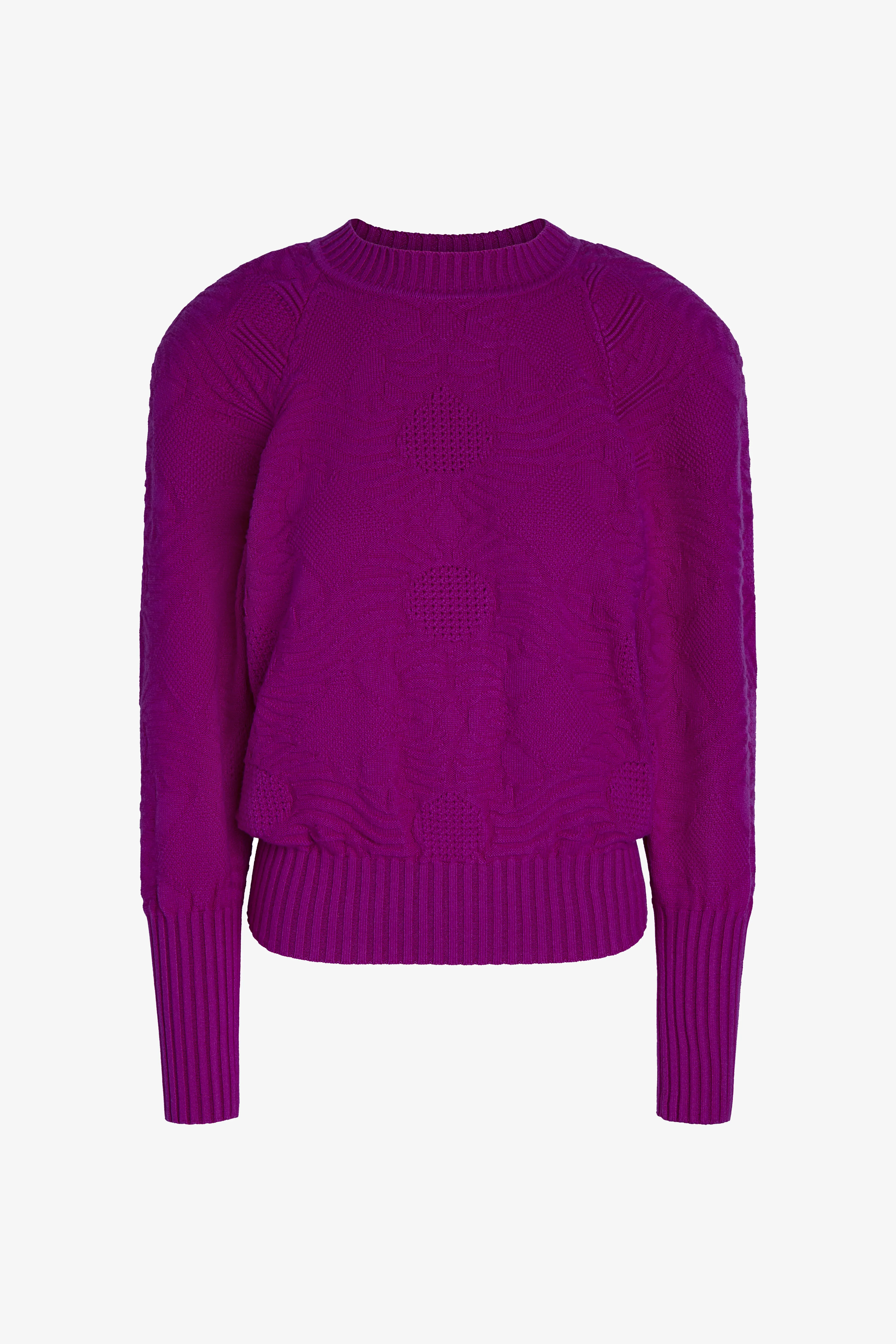 Long Sleeve Signature Pattern Knit Sweater