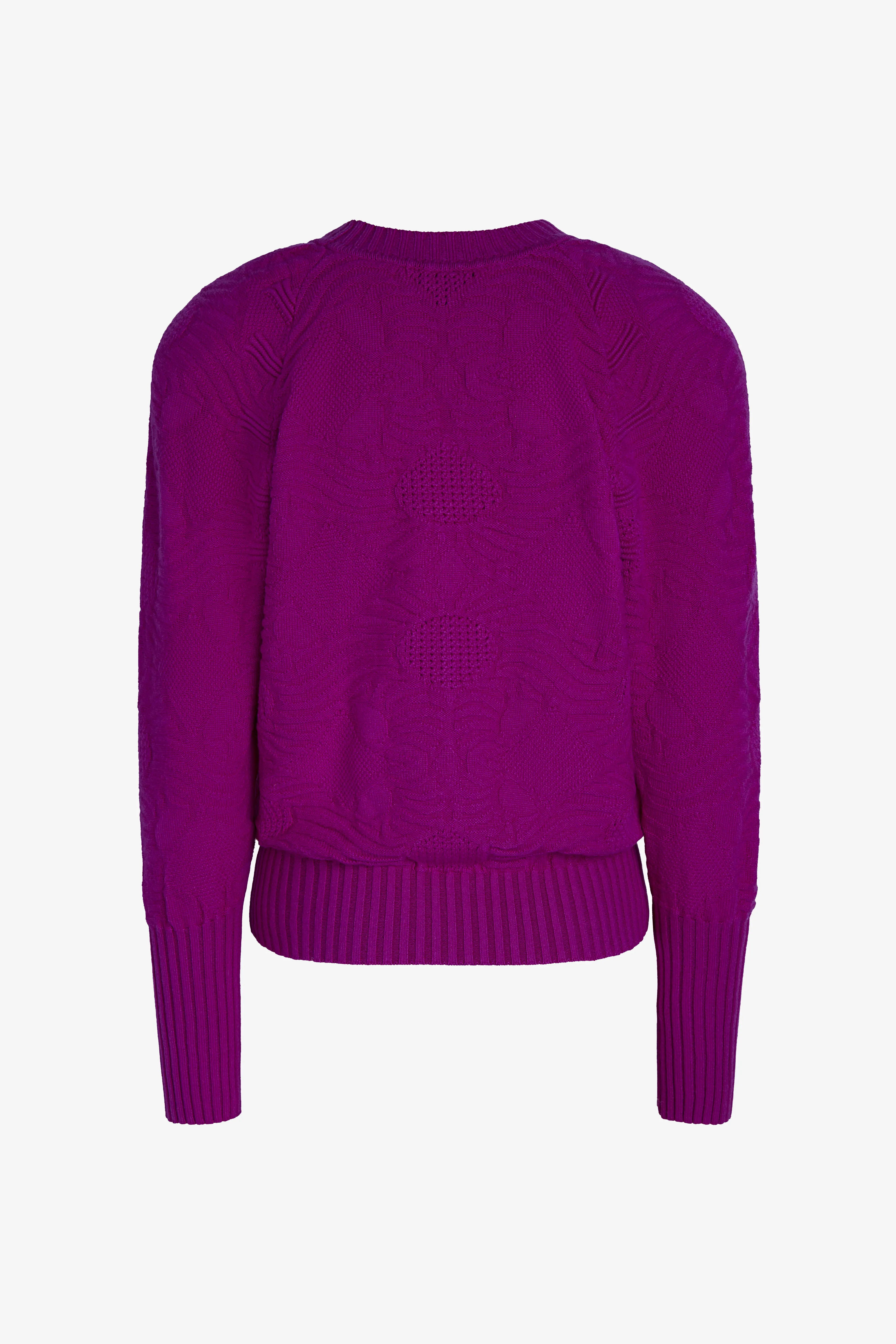 Long Sleeve Signature Pattern Knit Sweater