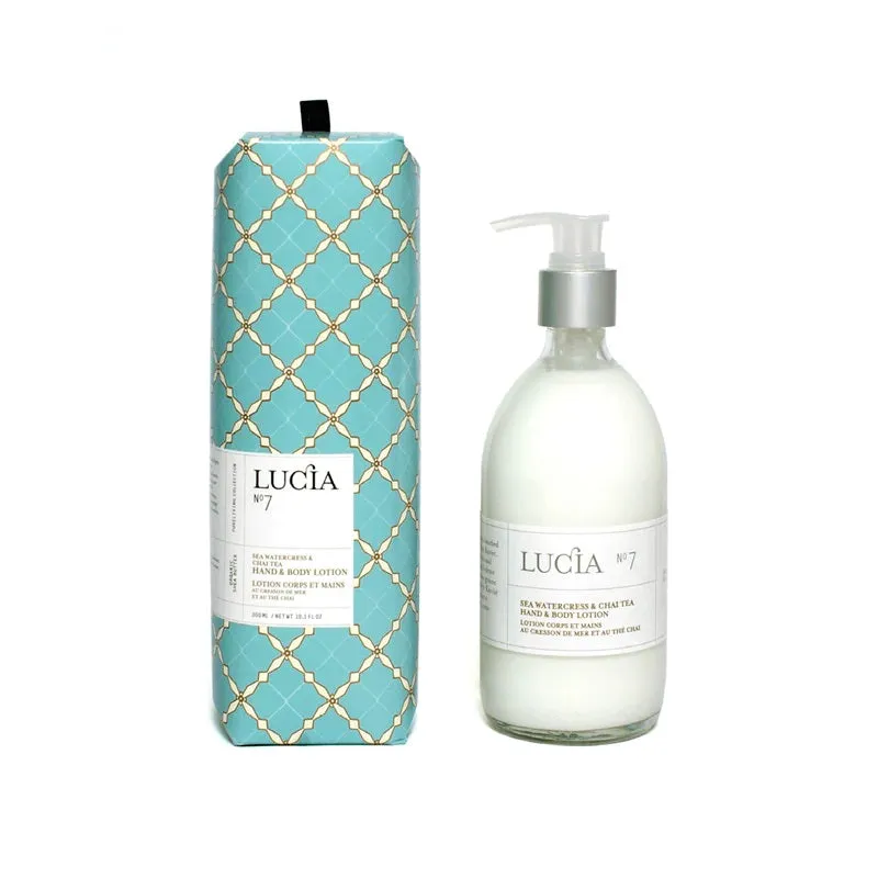 Lucia No. 7  Sea Watercress & Chai Tea Hand & Body Lotion