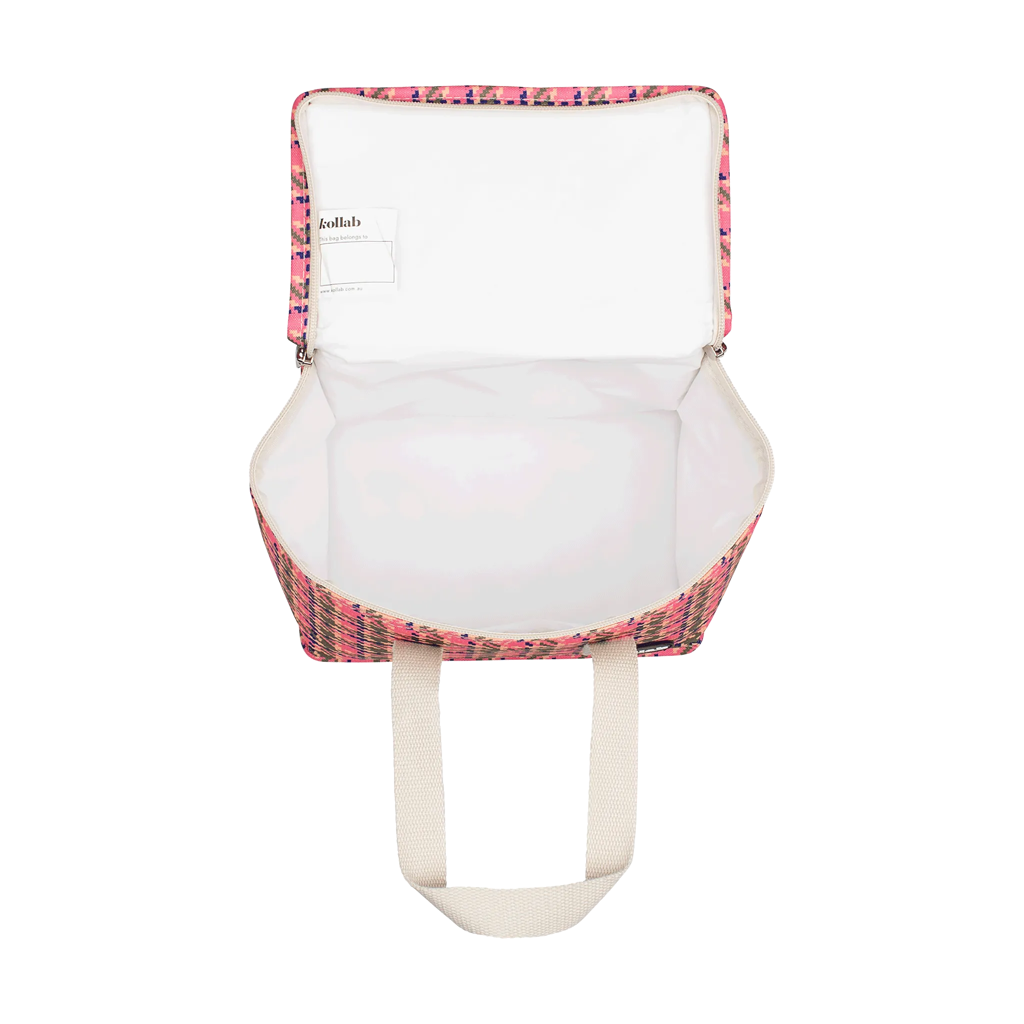 Lunch Box Pink Houndstooth