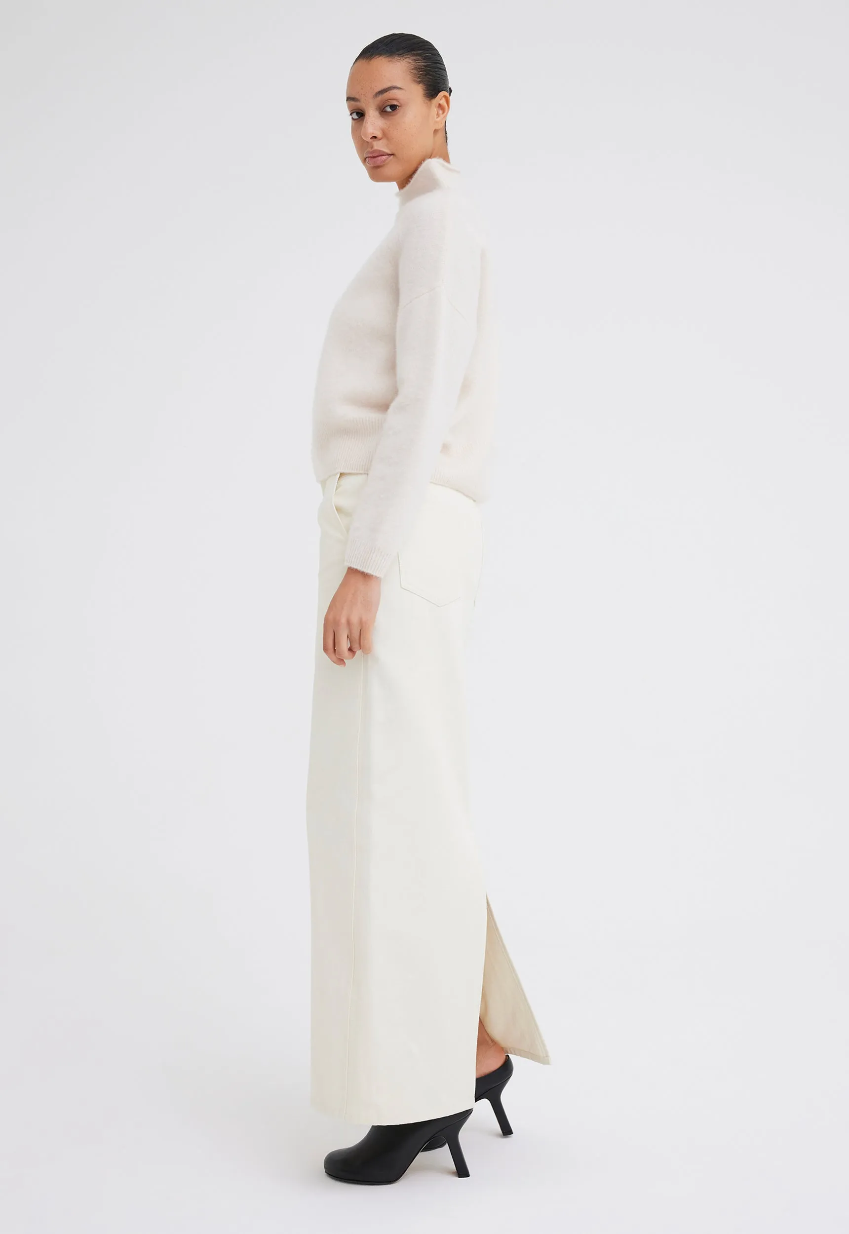 Maximus Cashmere Sweater - Ice Cream