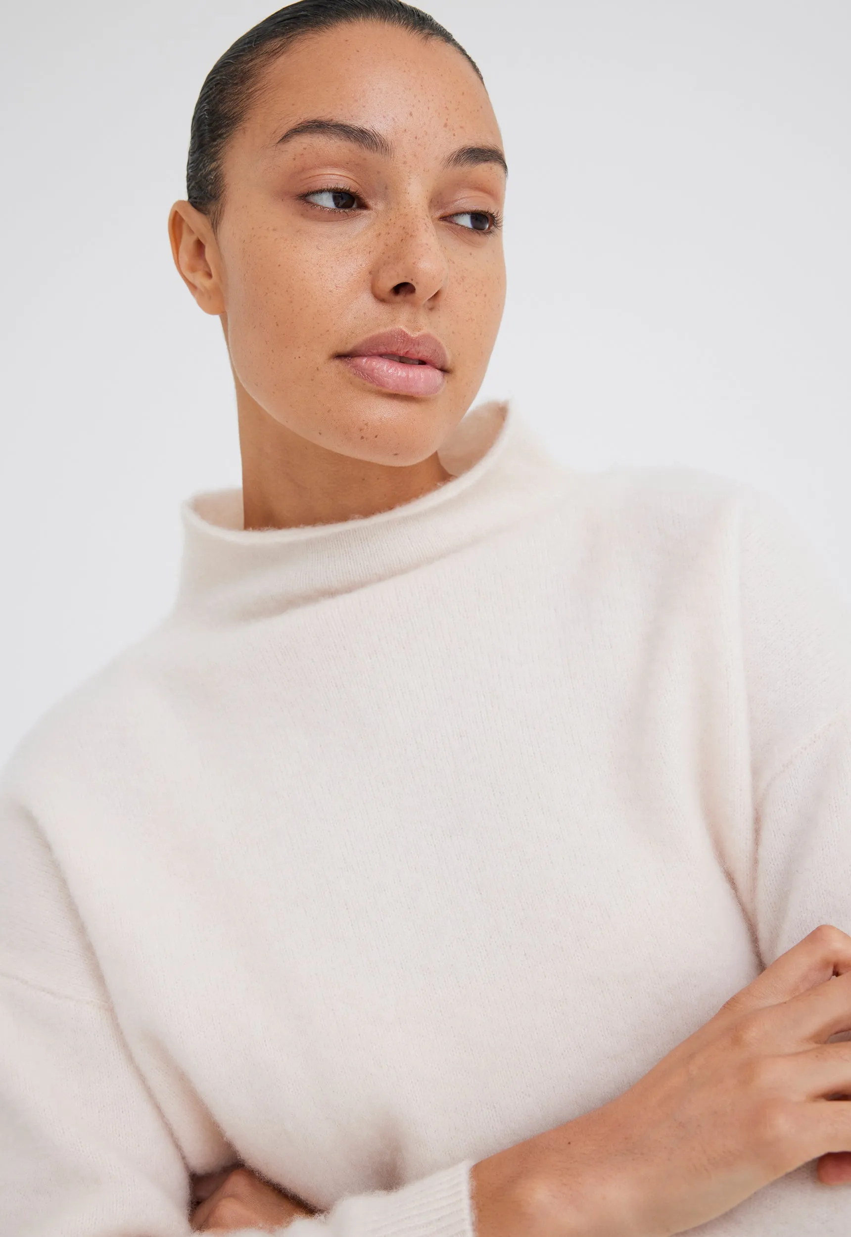 Maximus Cashmere Sweater - Ice Cream