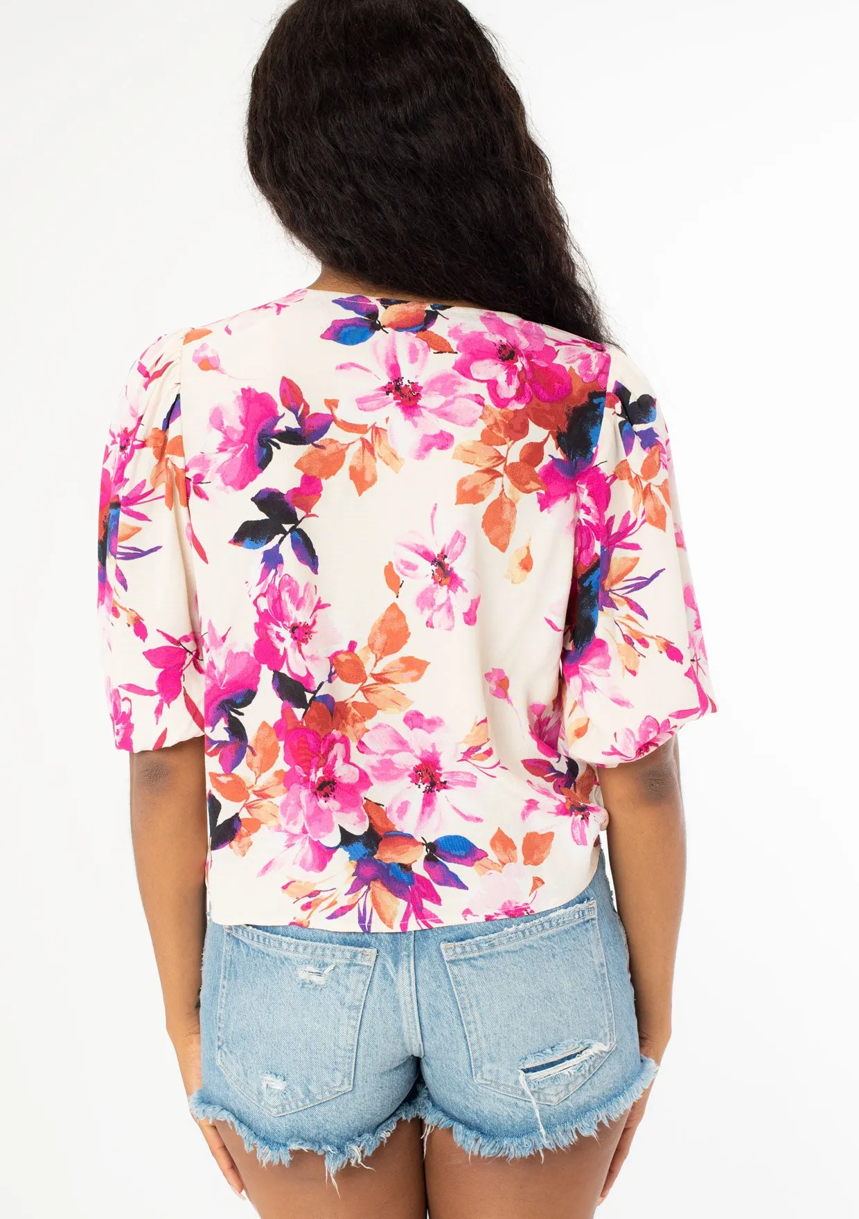 Meena Tie Front Top