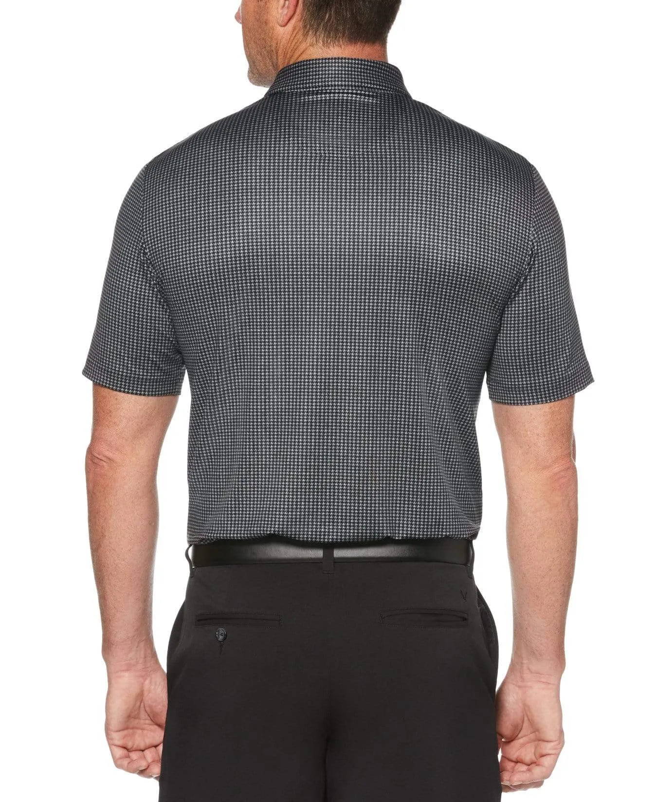 Mens Houndstooth Printed Polo