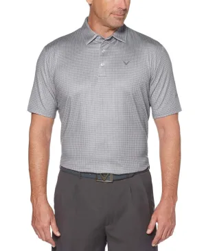 Mens Houndstooth Printed Polo