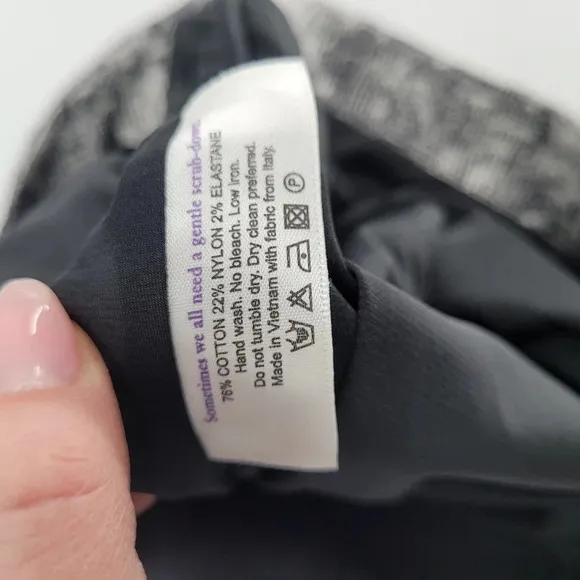 Mm.lafleur The Noho Crackle black and white pencil skirt size 14