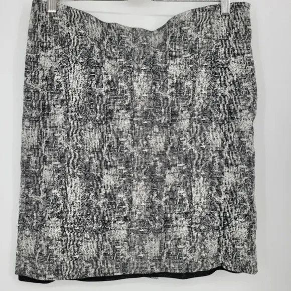 Mm.lafleur The Noho Crackle black and white pencil skirt size 14