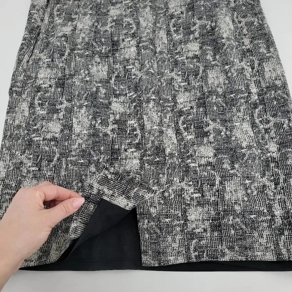 Mm.lafleur The Noho Crackle black and white pencil skirt size 14