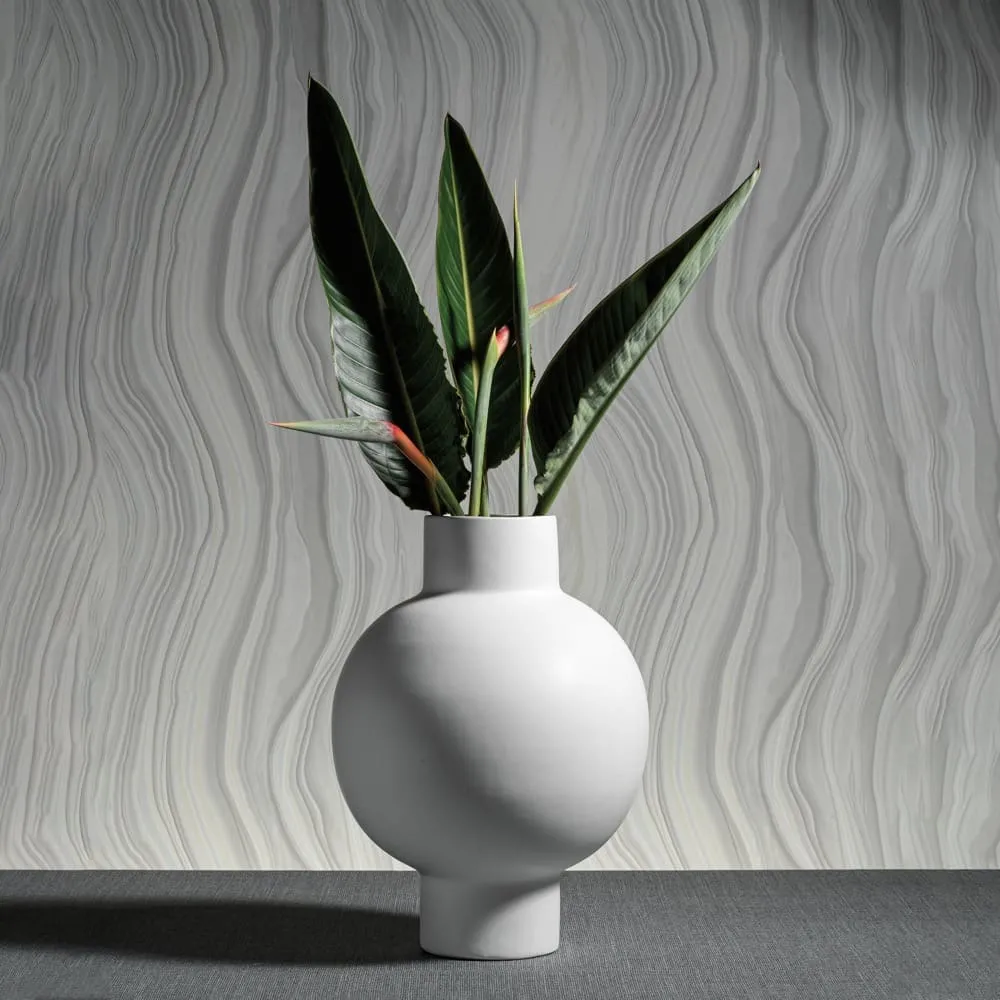 NORA WHITE STONEWARE VASE