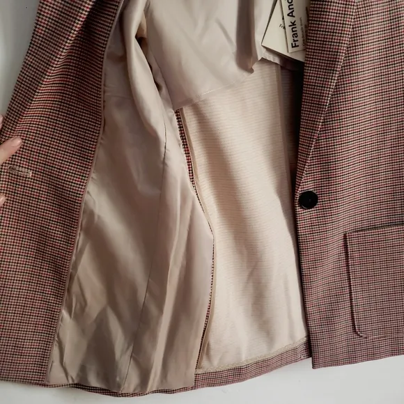 NWT Frank &amp; Oak Houndstooth Blazer Size XXS