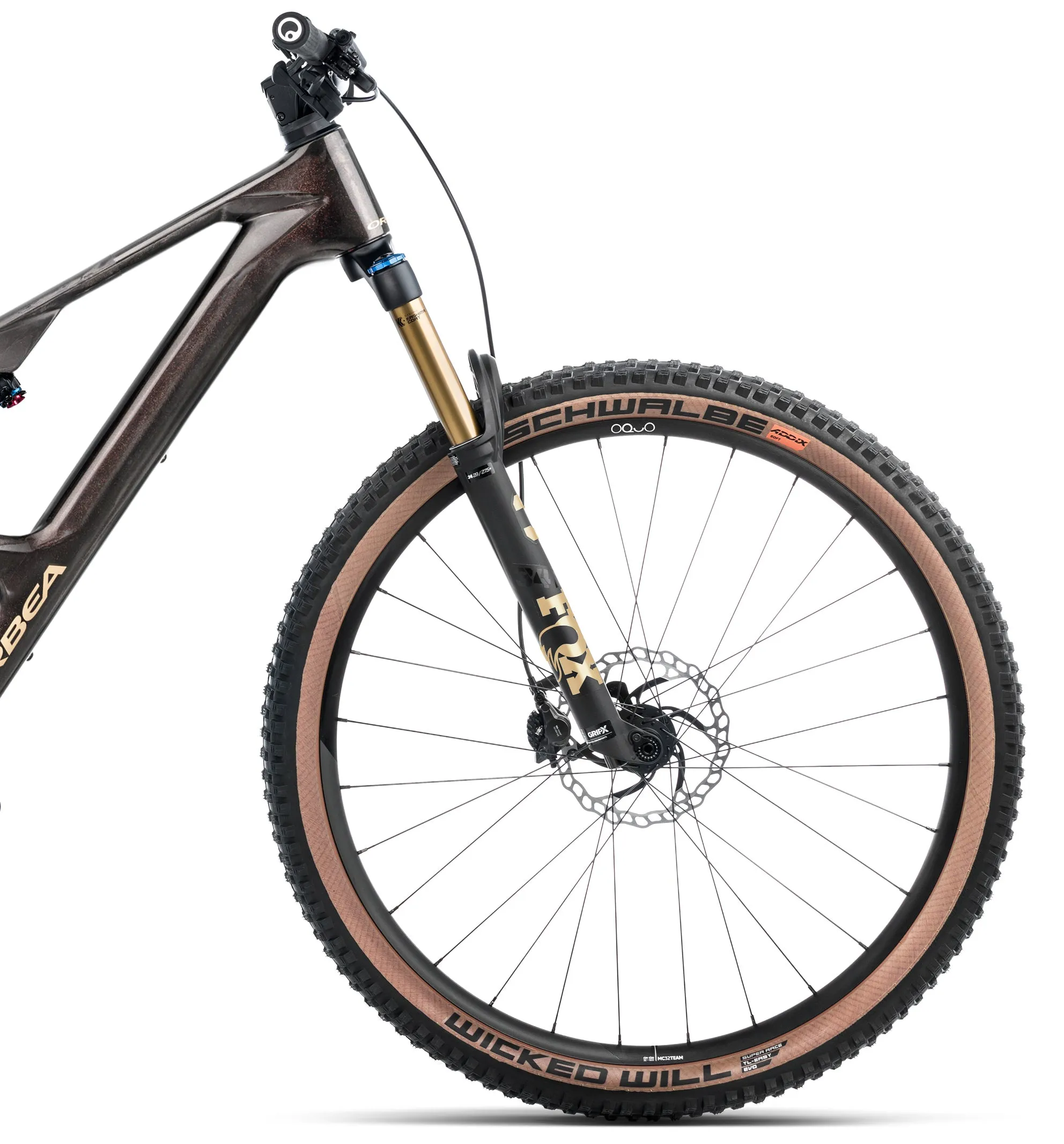 Orbea Rise SL M10 420W Carbon Electric Mountain Bike 2025 - Carbon View
