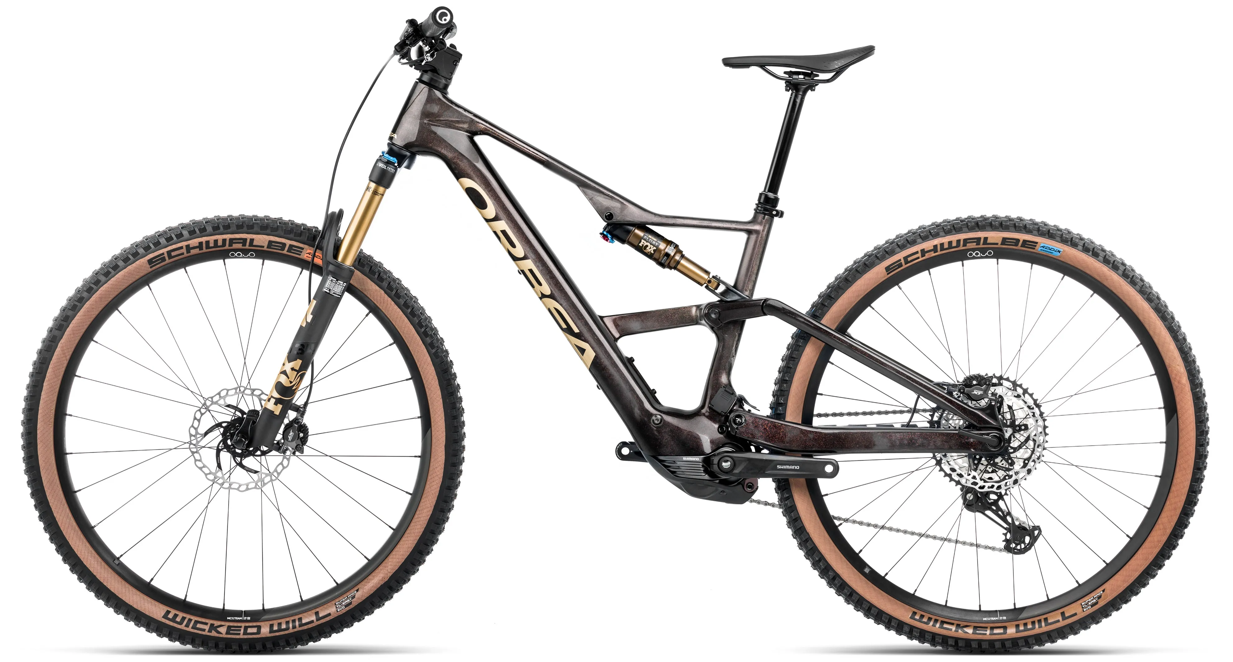 Orbea Rise SL M10 420W Carbon Electric Mountain Bike 2025 - Carbon View