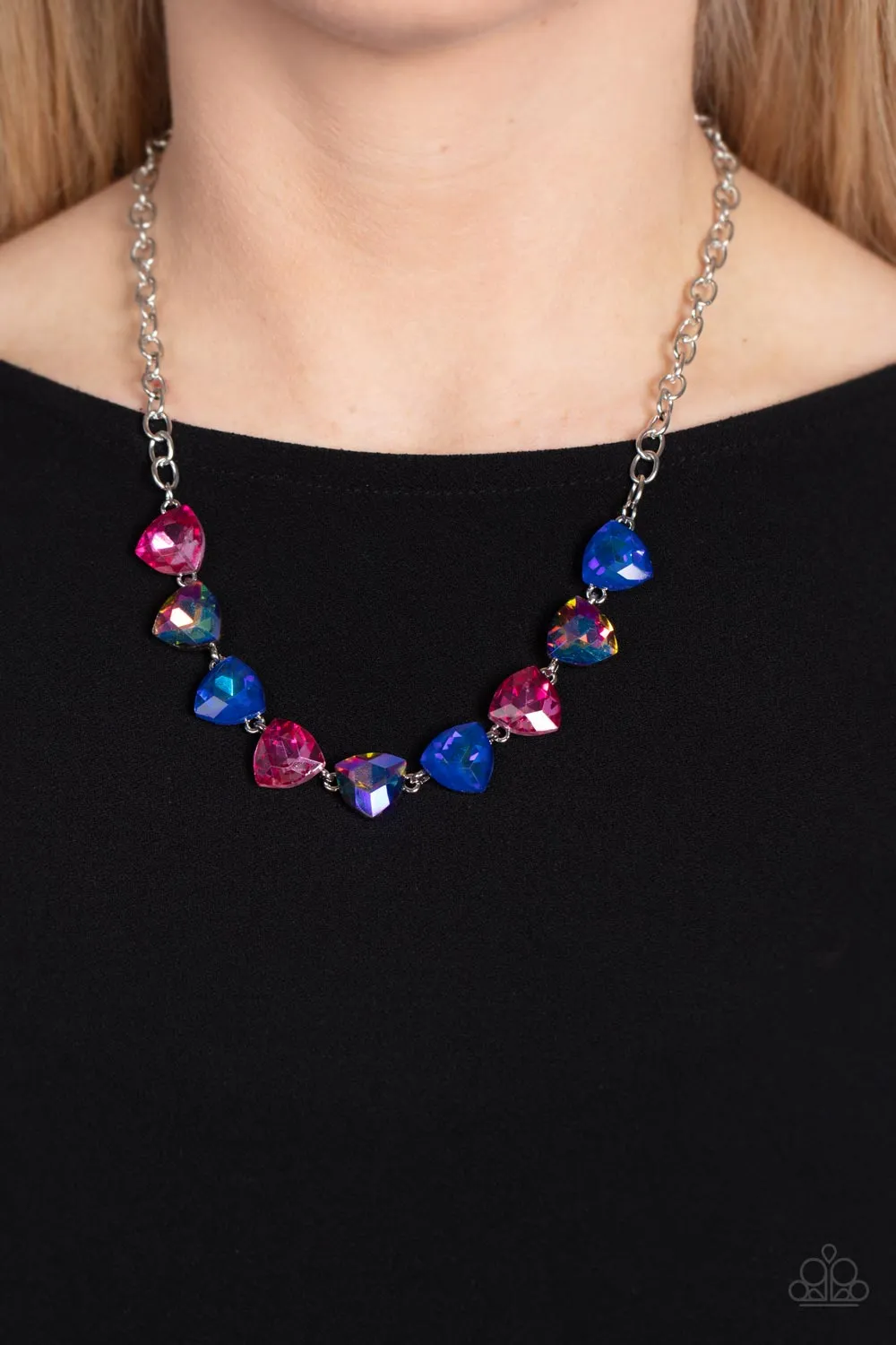 Paparazzi Dreamy Drama - Blue Necklace