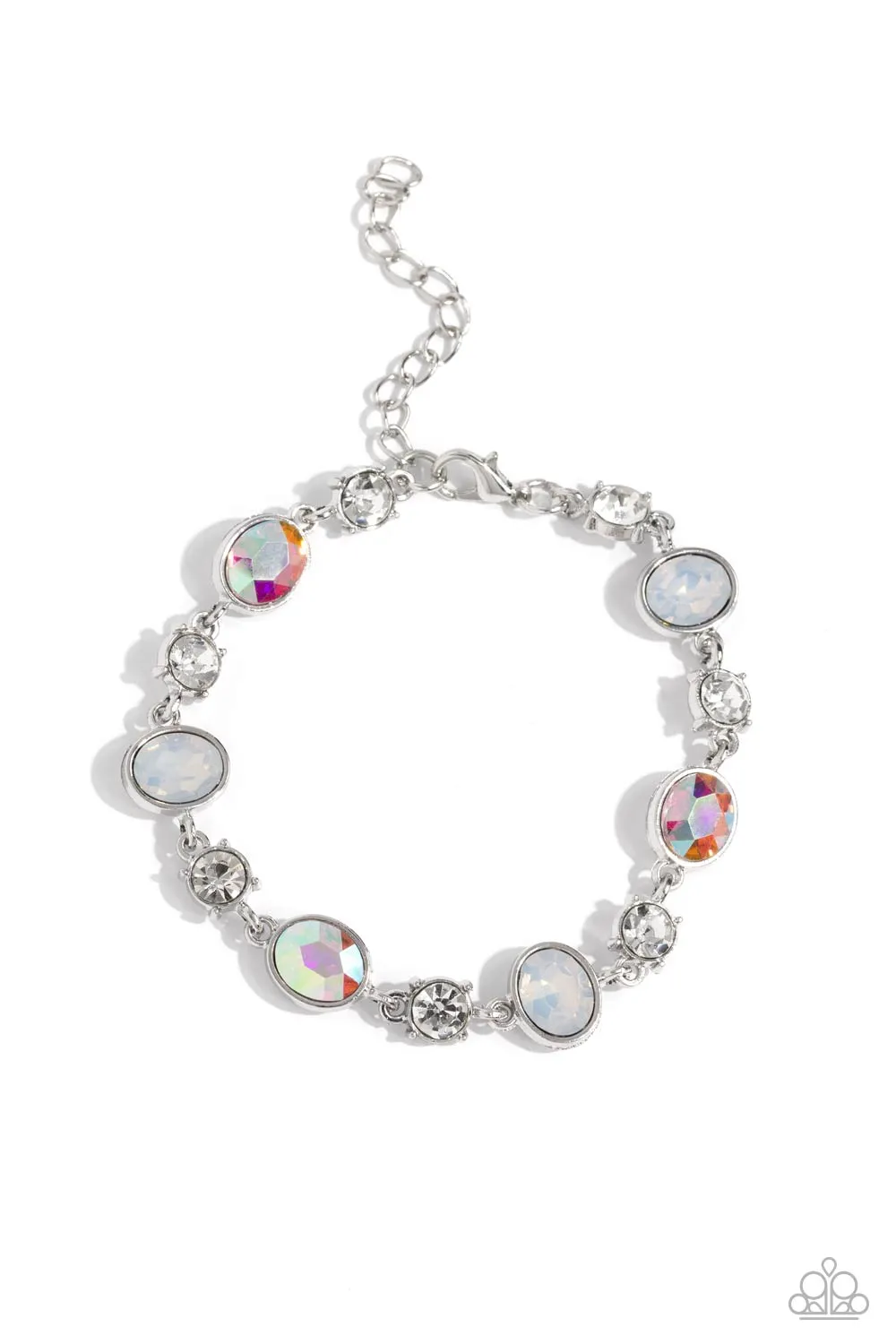 Paparazzi Ethereal Empathy Bracelet White (Iridescent)