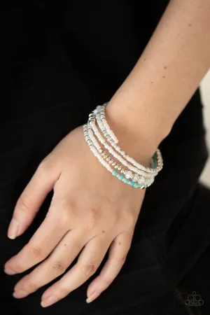 Paparazzi Infinitely Dreamy - White Coil Bracelet