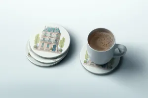 Parisian Townhouse coaster set | French Cottagecore Collection