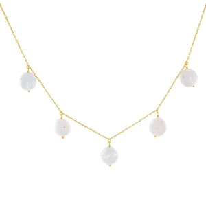 Pearl Disc Necklace